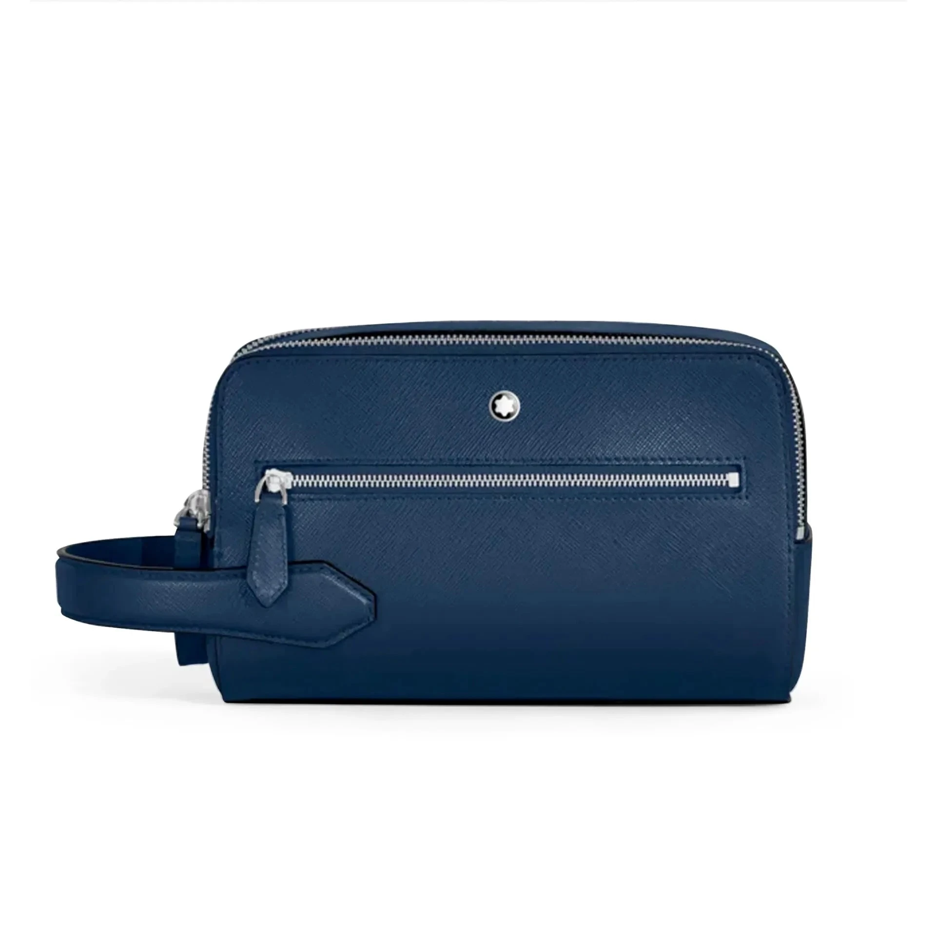Trousse da Toilette Montblanc Sartorial in Pelle Blu