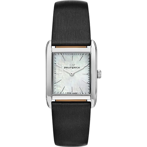 Philip Watch Orologio Donna Museum con Cassa Rettangolare e Cinturino in Pelle
