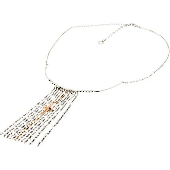Paciotti Collana Donna Multicatena Pendente Pugnale | Argento | Lunghezza 43+6cm