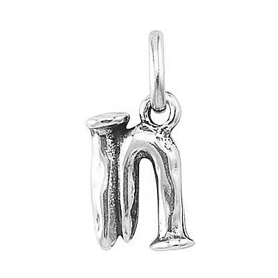 UNOde50 Ciondolo Donna Lettera N | Argento/Oro | Design Artigianale