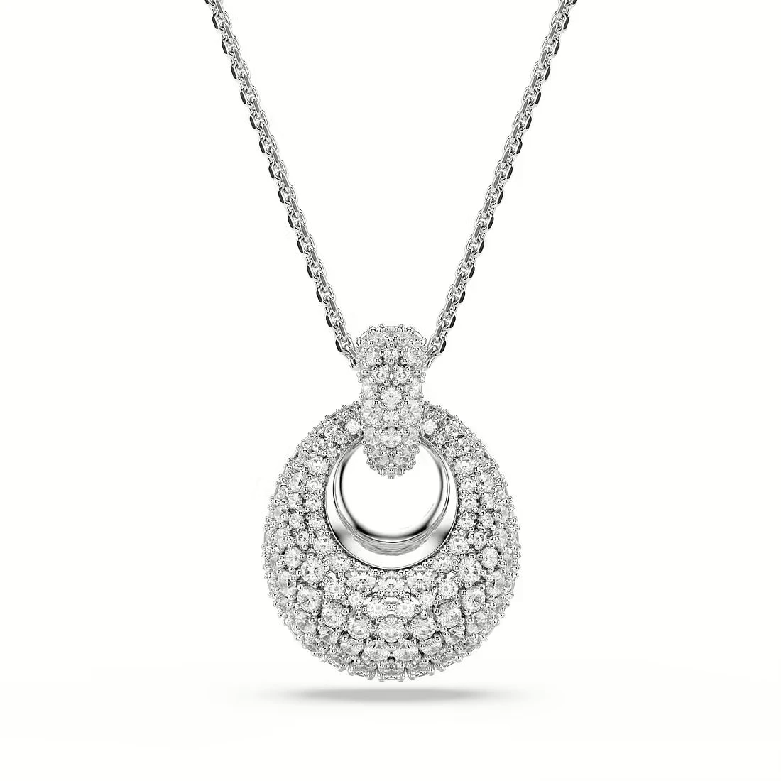 Swarovski | Collana donna | Zirconia trasparenti | Placcatura rodio | Sublima