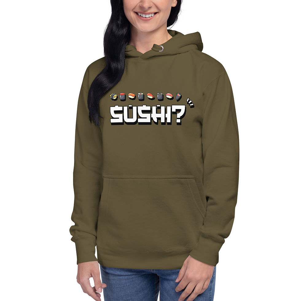 Miniatura: Sushi? - Felpa unisex con cappuccio - 5 colori