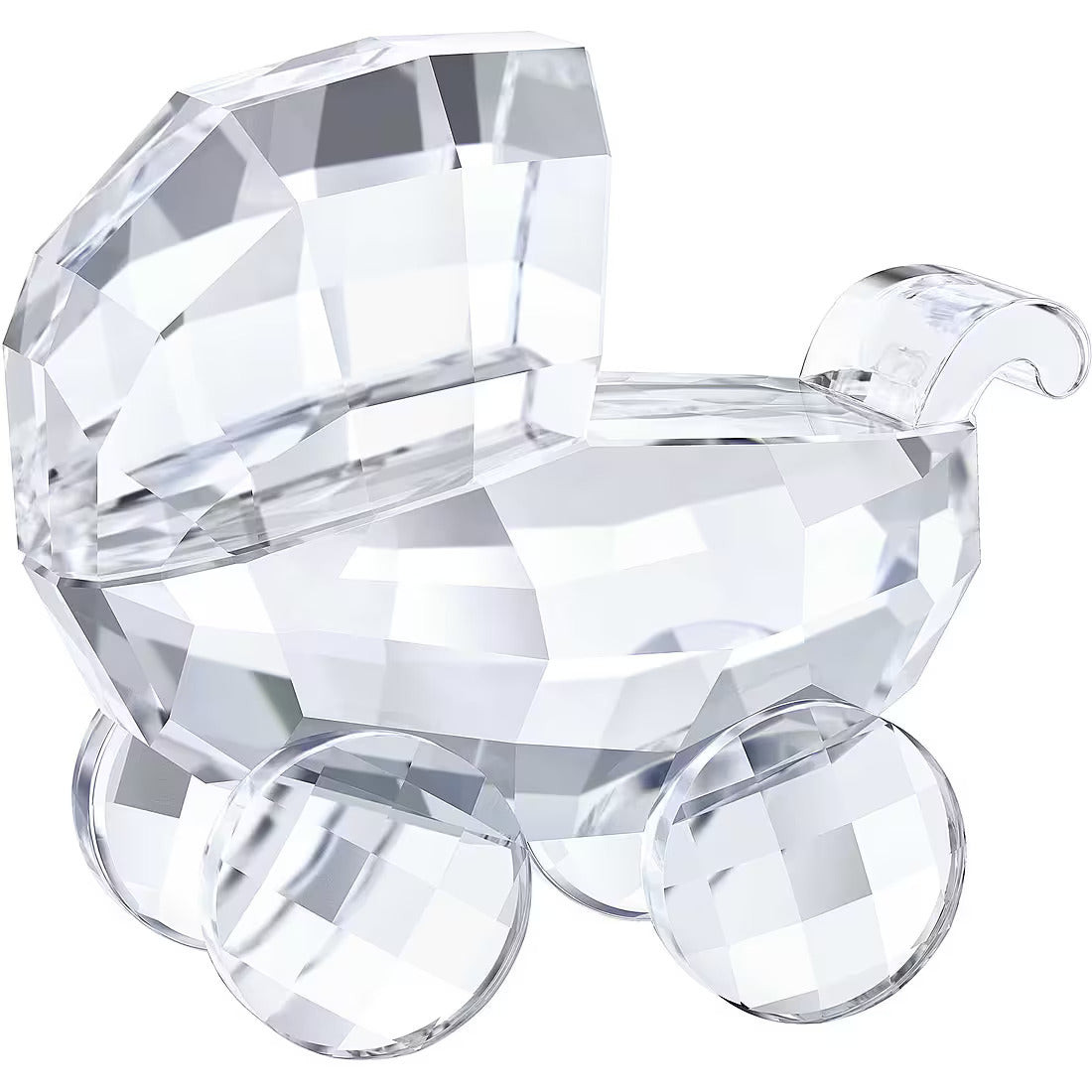 Swarovski Statuina Carrozzina Scintillante| Cristallo Swarovski| Regalo Nascita