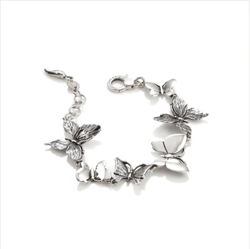 Giovanni Raspini Bracciale Donna Farfalle | Argento 925 | Made in Italy