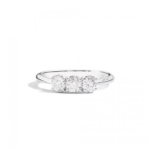 Recarlo Anello Donna Trilogy Diamanti 0,45 CT | Oro Bianco 18 Kt | G SI1