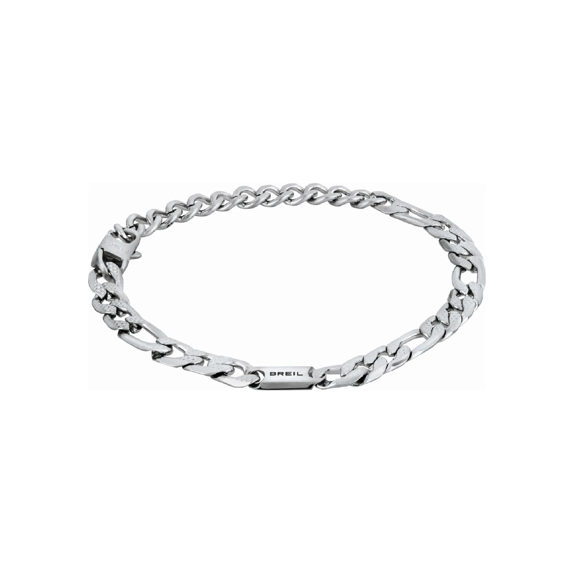 Breil Bracciale Uomo Catena | Acciaio Satinato | Garanzia 2 Anni
