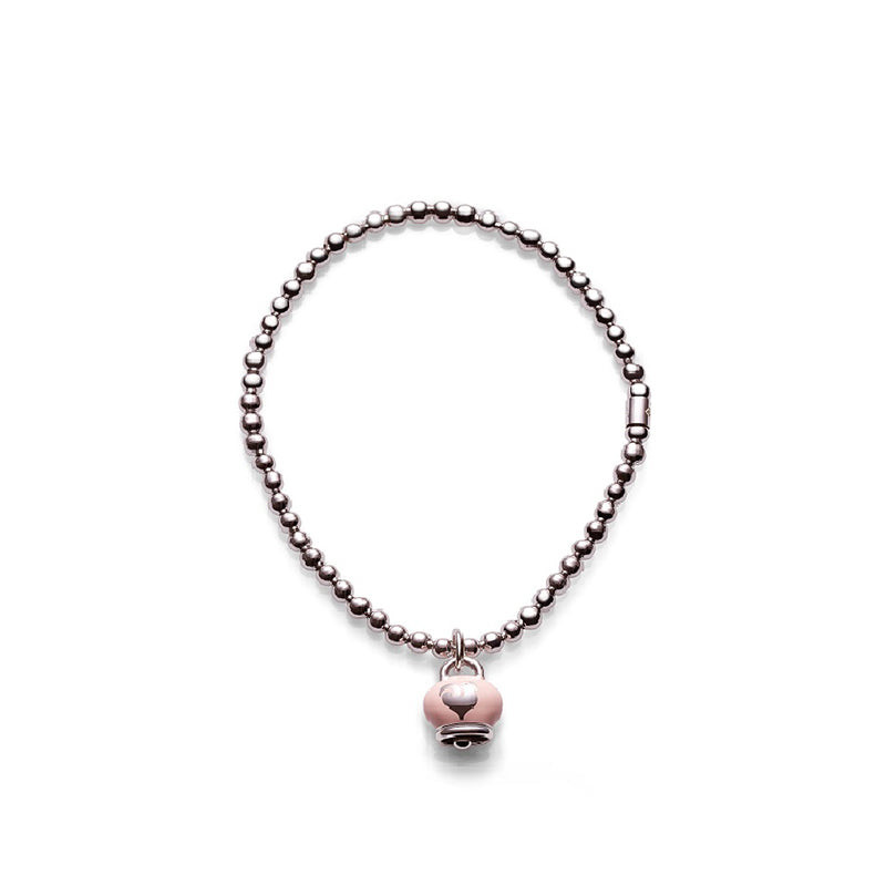Chantecler Bracciale Donna Campanella Micro Rosa | Argento | Elastico