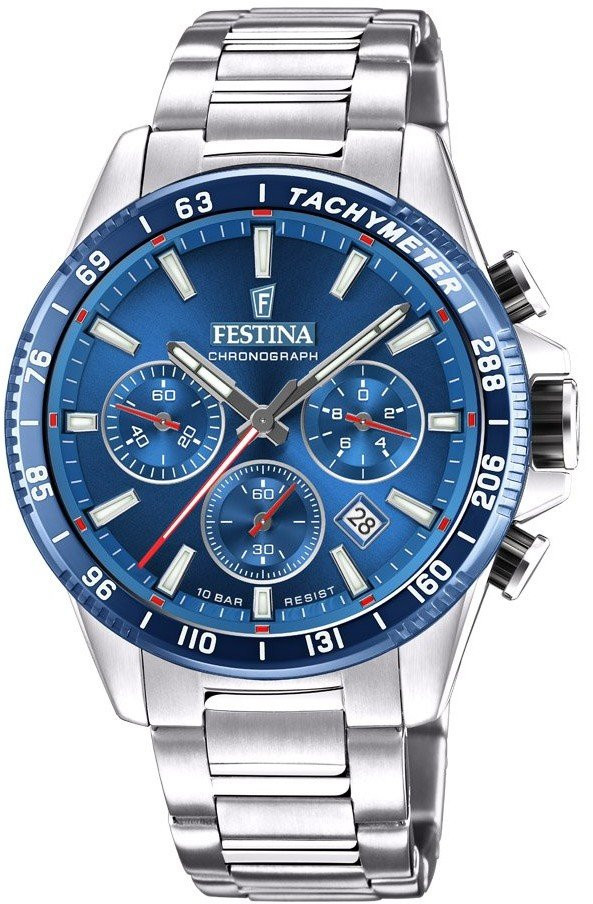Festina Timeless Chronograph Blu Acciaio