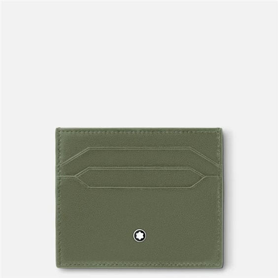 Portacarte Montblanc Meisterstück in Pelle Verde, 6 Scomparti