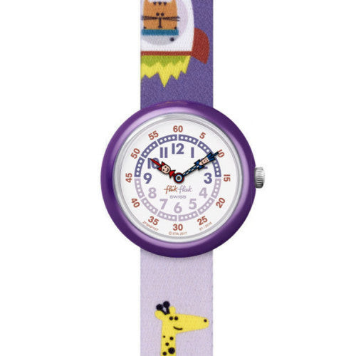 Flik Flak Orologio Bambino Esploratore | Plastica Viola | Cinturino Lavabile