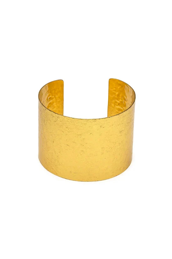 VESTOPAZZO | Bracciale Donna | Battuto | Ottone 100% riciclato | Artigianale