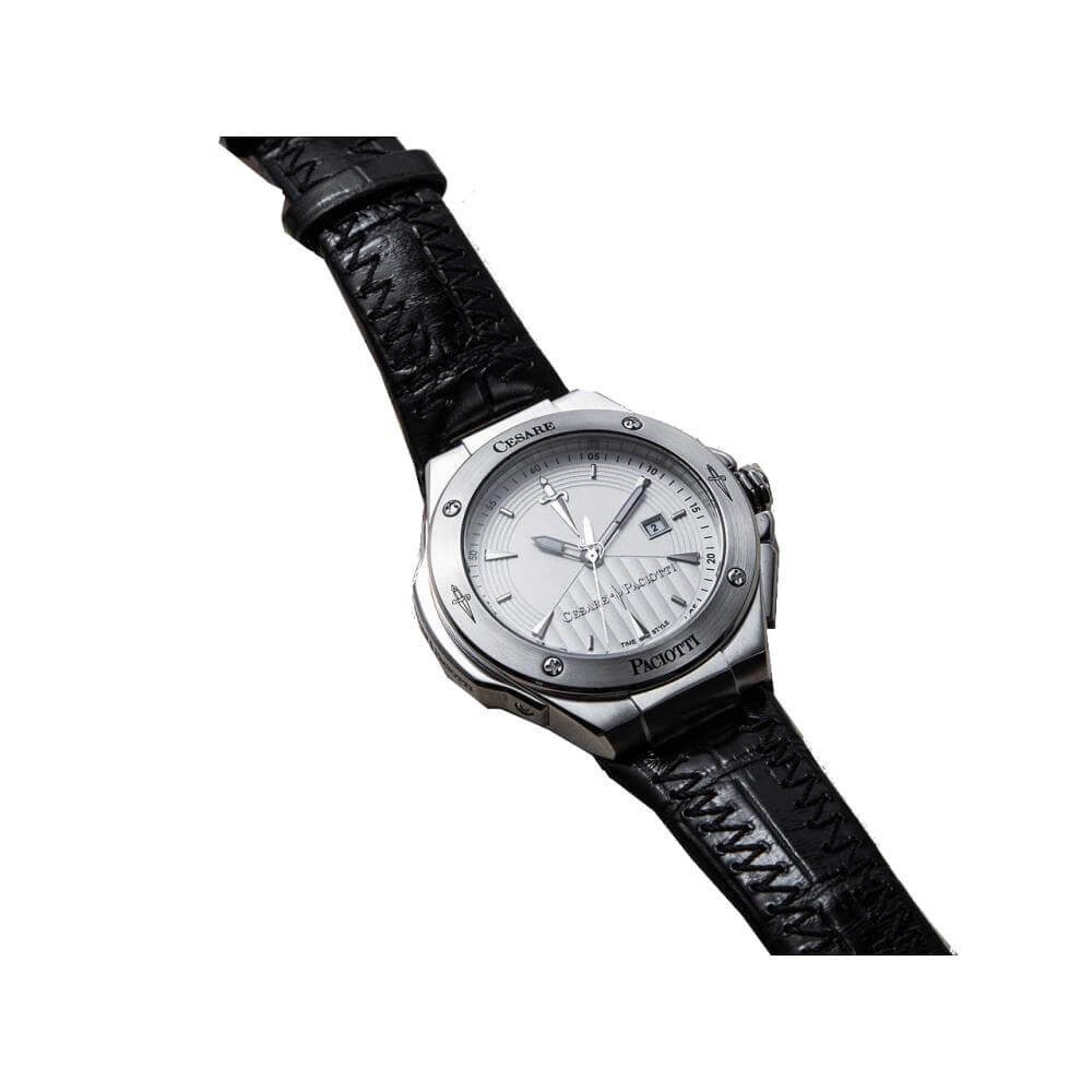 Paciotti Orologio Uomo Solo Tempo River | Cassa Acciaio | Quadrante Bianco