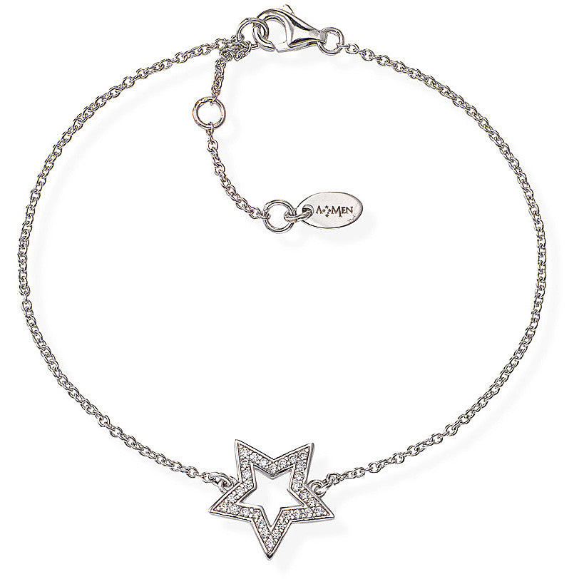 Amen Bracciale Donna Stella | Argento 925 | Zirconi Bianchi
