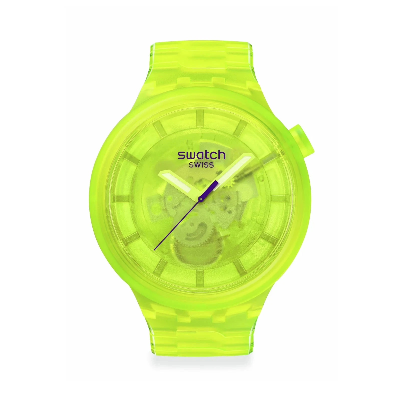 Swatch Orologio Uomo Yellow Joy Oversize | Bio-trasparente | Resistente 30m
