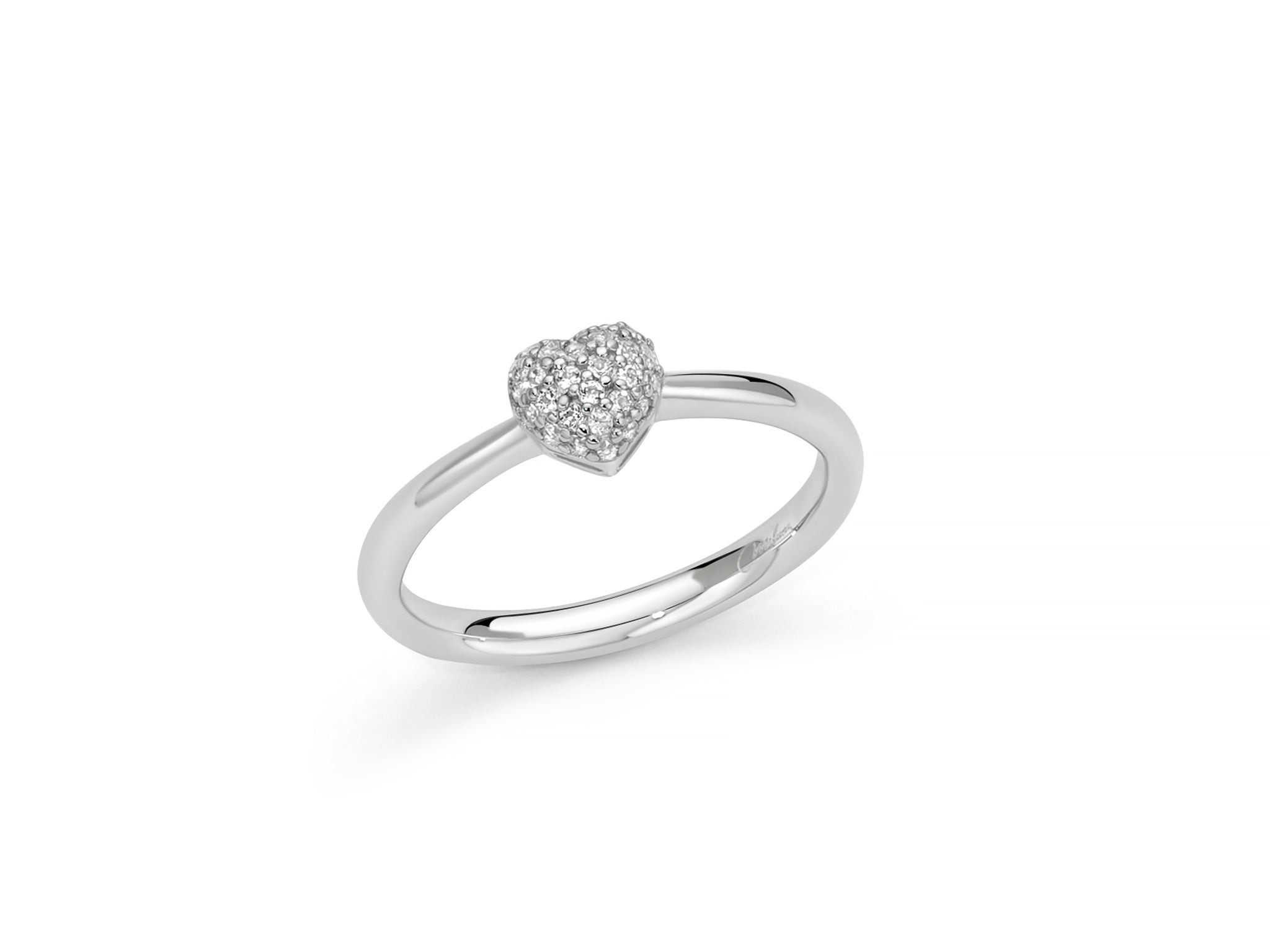 Anello Miluna in Argento 925 con Cuore di Topazi
