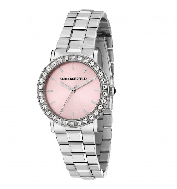 Karl Lagerfeld | Orologio Donna | Quadrante Rosa | Acciaio | Zirconi
