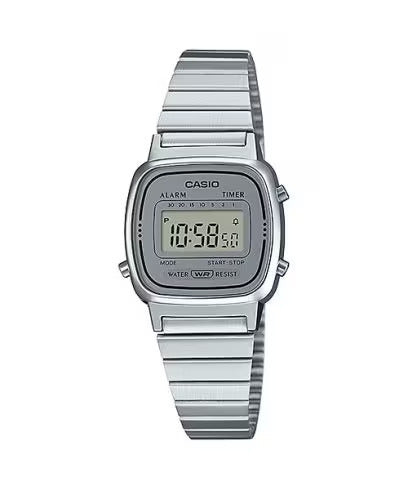 Casio Orologio Uomo Digitale Classico | Cassa in Resina | Cinturino Acciaio