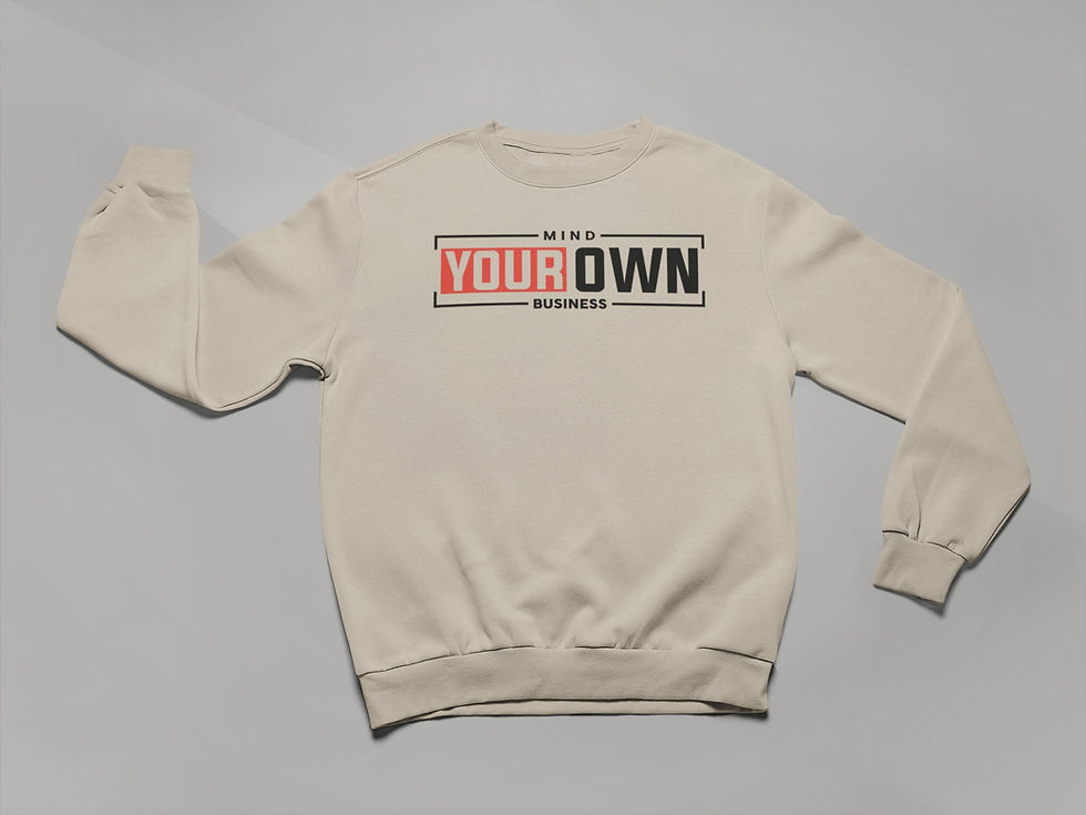 Miniatura: Mind Your Own Business – Gift for Her, Feminist Sweatshirt, Mind Your Busine...