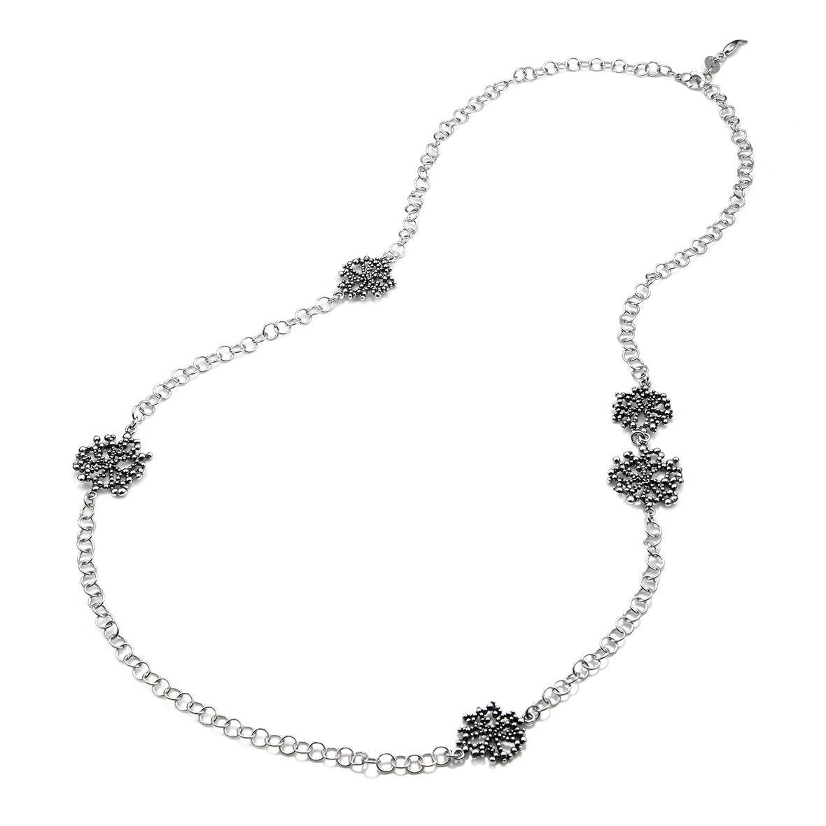 Giovanni Raspini Collana Longuette Perlage | Argento 925 | Fatta a Mano
