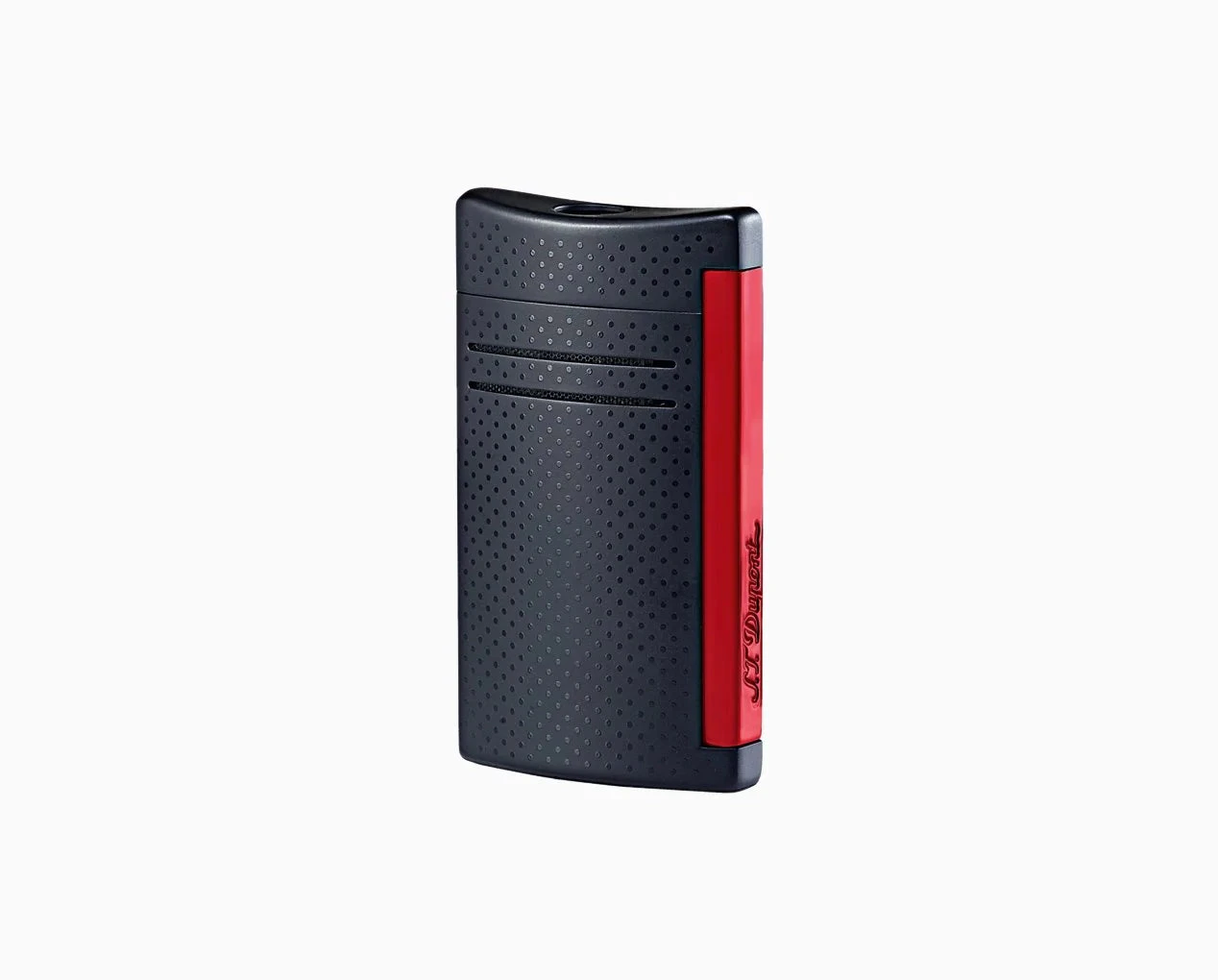 S.T.Dupont Accendino Maxijet Nero Opaco e Rosso | Cromo & Lacca | Fiamma Torcia