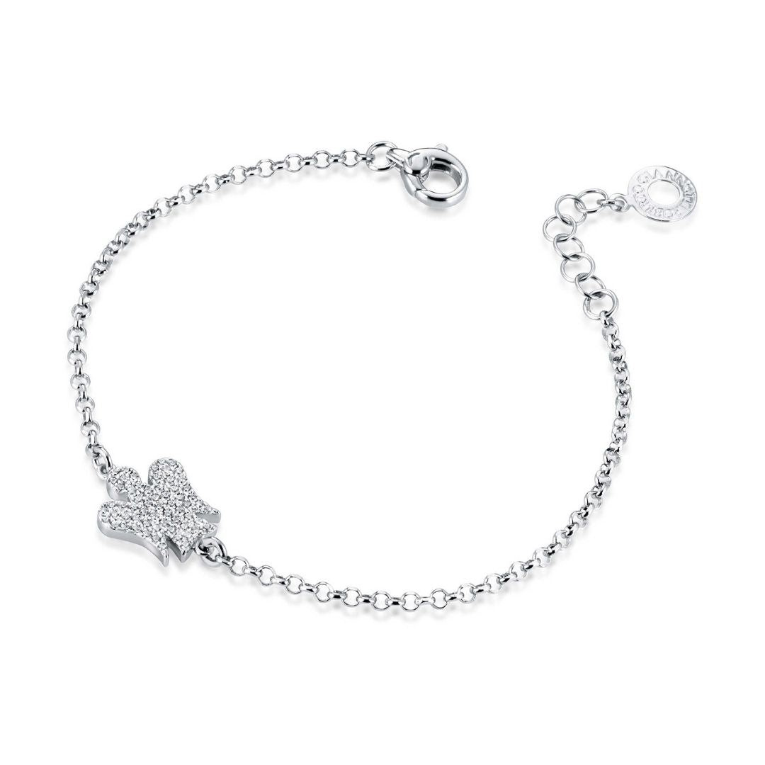Roberto Giannotti Bracciale Donna Angelo | Argento 925 | Pavé Zirconi