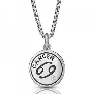 Nomination collana unisex segno Cancro in argento 925