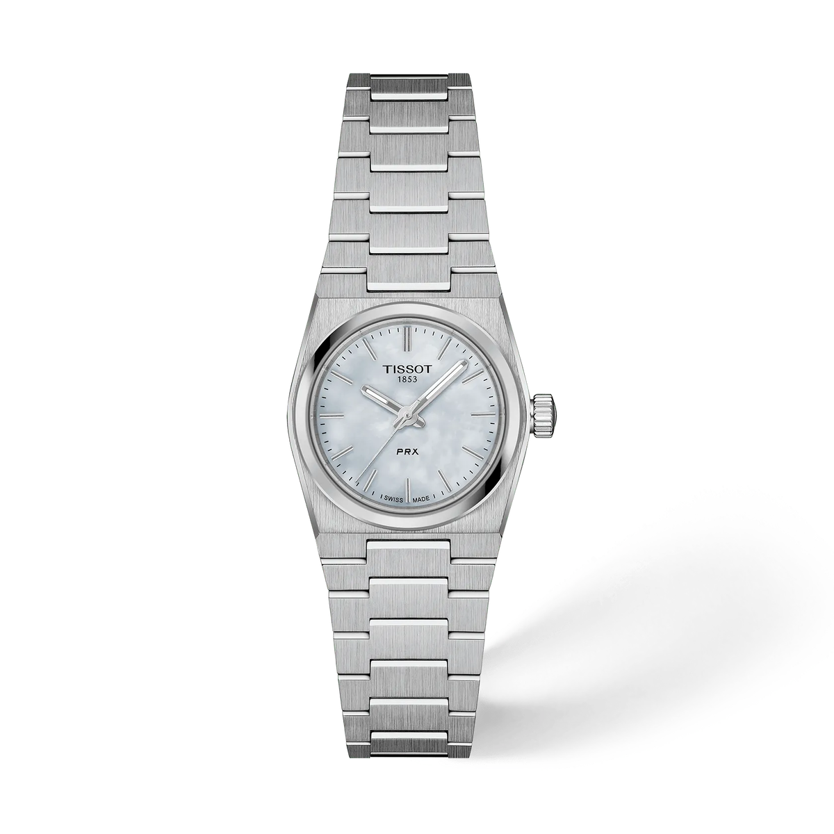 Tissot PRX 25 mm Donna al Quarzo con Quadrante Madreperla Bianca