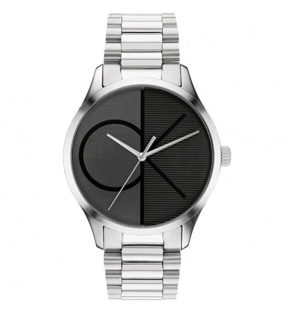 Calvin Klein Orologio Uomo Solo Tempo Iconic | Acciaio Inox | Quadrante Nero