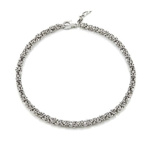 Giovanni Raspini | Collana | Mini Maglia Bizantina | Argento 925 | Made in Italy