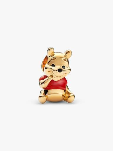 Pandora | Charm | Winnie the Pooh Disney | Oro | Smalto rosso e nero
