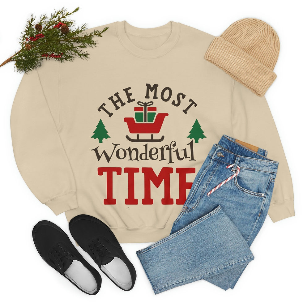 Miniatura: Ho Ho Ho I Make It Snow - Christmas Sweatshirt, Festive Tee, Funny Xmas Tee,...