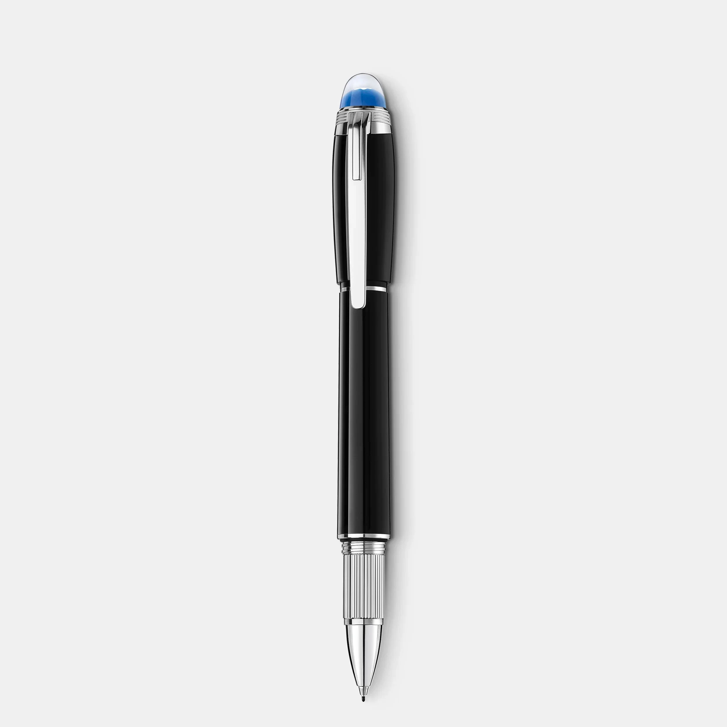 Montblanc Penna Fineliner StarWalker | Resina Nera & Platino | Cupoletta Azzurra