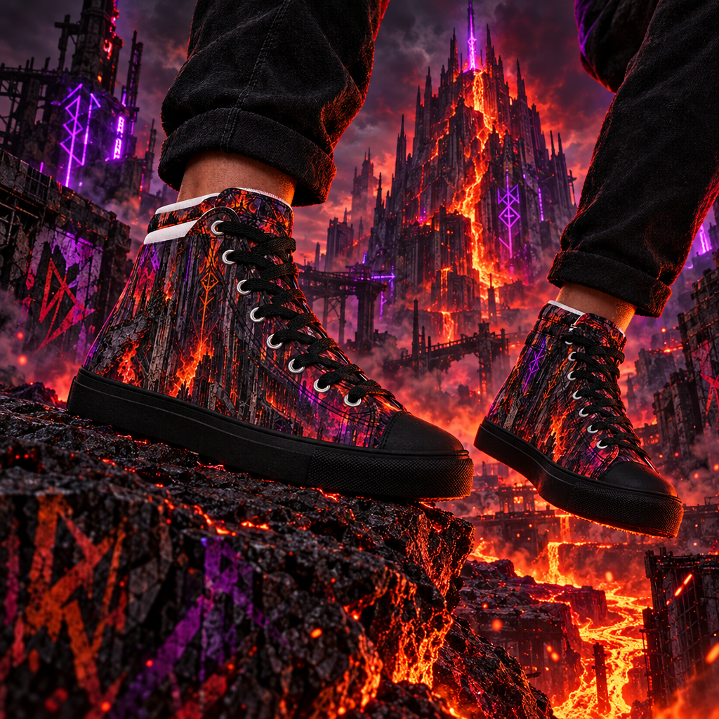 Infernal Citadel Graffiti Fantasy Shoes