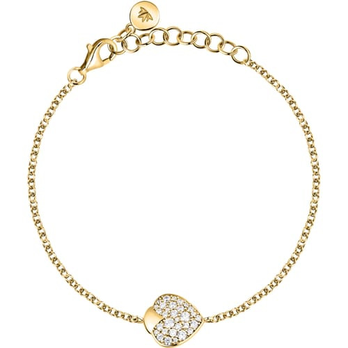 Morellato | Bracciale Donna Talismani | Acciaio Oro Cuore e Cristalli