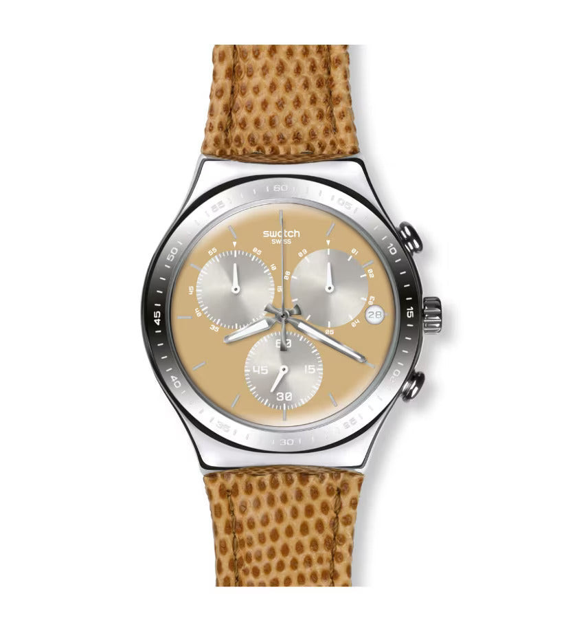 Swatch Orologio Uomo Sand Dune | Cassa Plastica | Impermeabile 30m