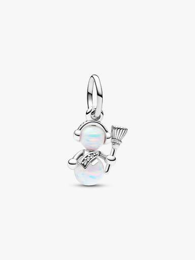 Pandora Charm Pendente Pupazzo di Neve con Opali