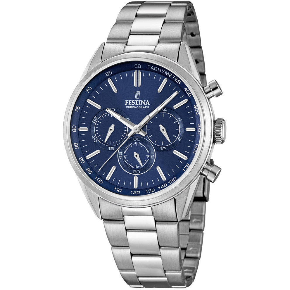 Festina | Orologio Uomo | Cronografo Quadrante Blu | Acciaio | 43 mm