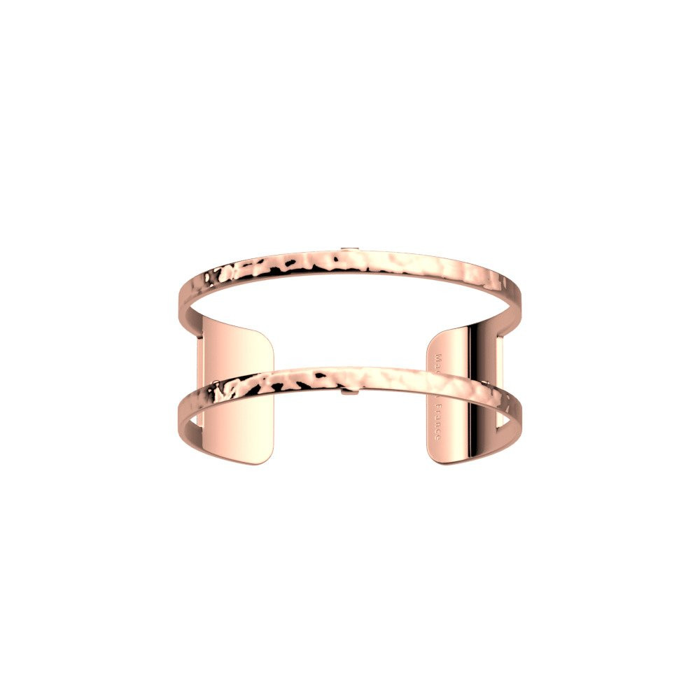 Les Georgettes Bracciale Donna Pure Martelée 25 mm | Oro Rosa | Personalizzabile