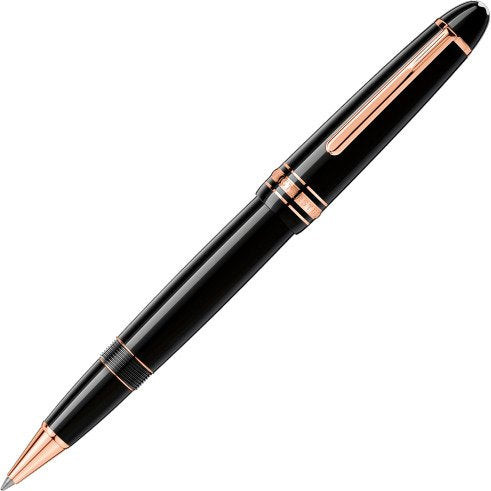 Montblanc Penna Roller Meisterstück LeGrand | Resina Nera | Dettagli Oro Rosa