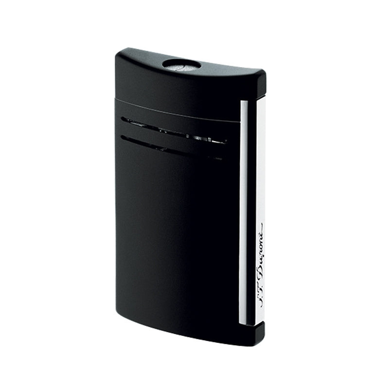 S.T.Dupont Accendino Fiamma a Torcia | Lacca Nera Opaca | Design Moderno