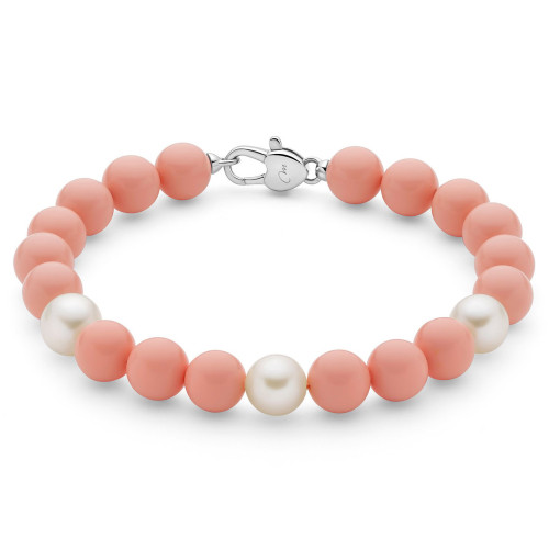 Bracciale Miluna Terra e Mare con Elementi Rosa e Perle