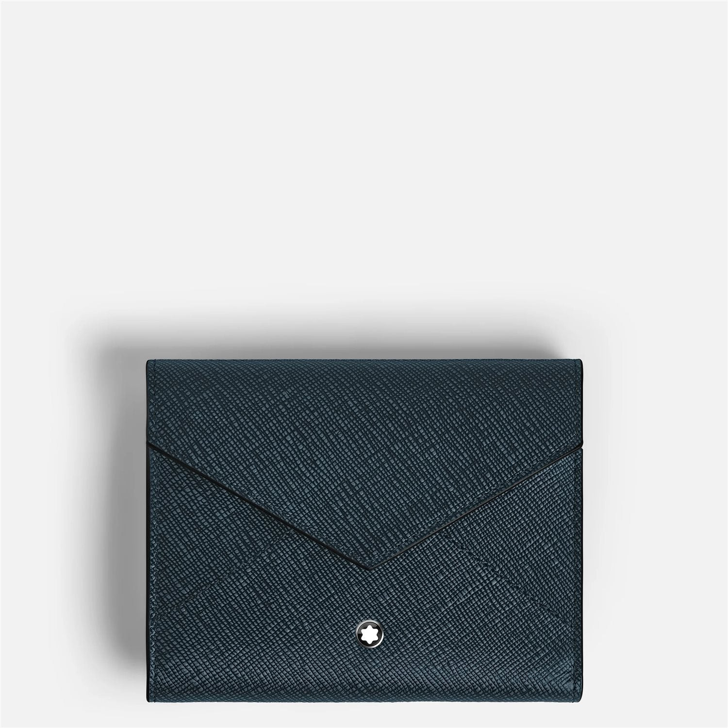 Montblanc | Portafoglio Donna | Trifold Envelope | Pelle Sartorial | Blu/Nero