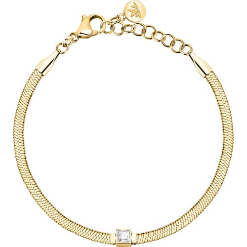 Morellato Bracciale Donna Gioia in Acciaio Oro con Cristallo Bianco
