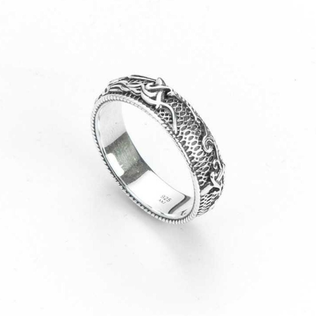 Cesare Paciotti | Anello Uomo | Incisione marina | Argento 925 | Idea regalo
