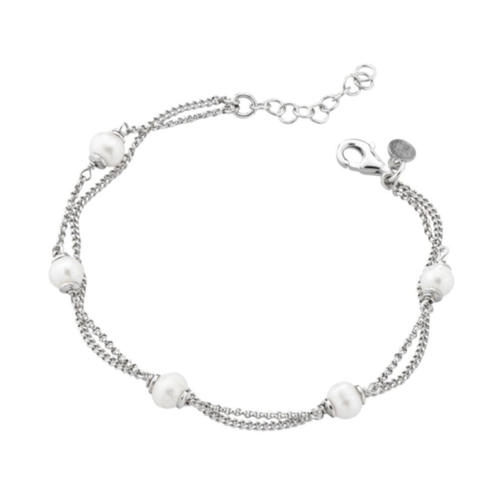 Marcello Pane Bracciale Multifilo con Perle