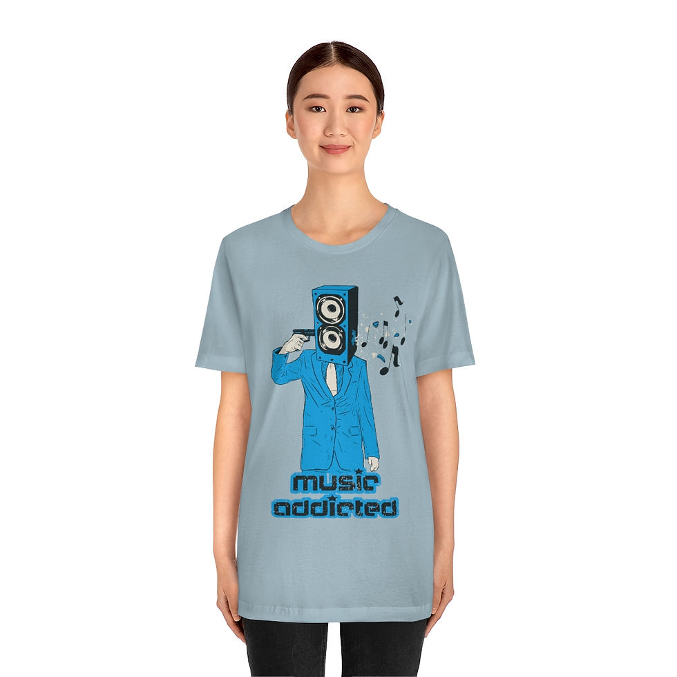 Thumbnail: Music Addicted - Funny Music Shirt, Musician Gift, Music Teacher T shirts, M...