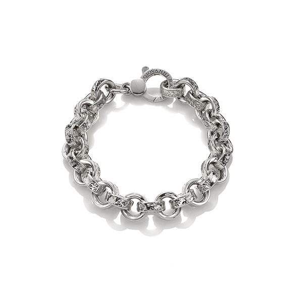 Giovanni Raspini | Bracciale | Rolò martellato | Argento 925 | Made in Italy