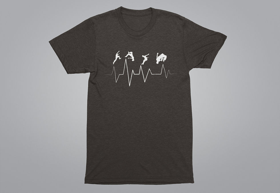 Miniatura: Parkour Gift Tshirt – Jump Running, Parkour Athlete, Parkour Roll, Free Runn...