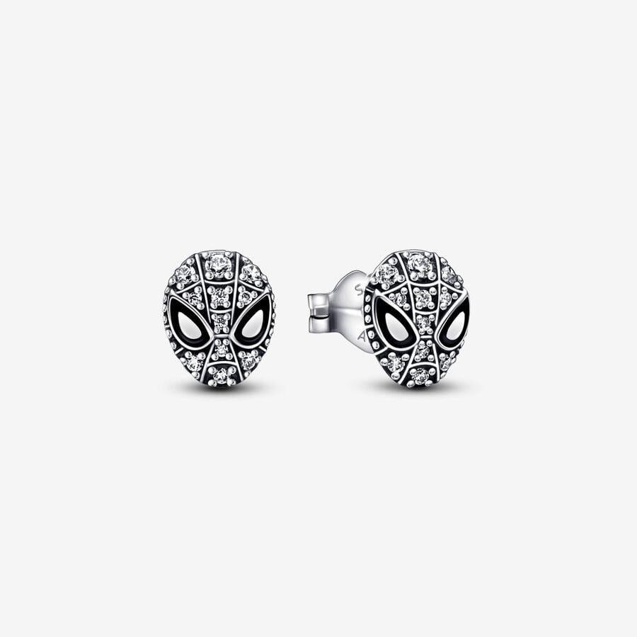 Pandora | Orecchini Donna | Maschera Spider-Man | Argento 925 | Zirconi