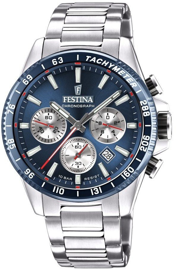 Festina Timeless Chronograph Blu Acciaio
